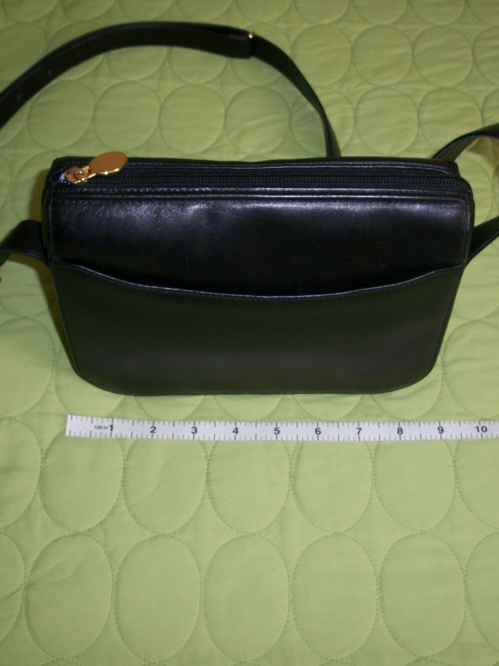 Mark Cross Vintage Black Leather Crossbody Bag